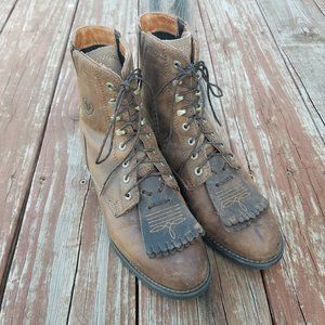 Ariat Heritage Lacer Brown Leather Boots
